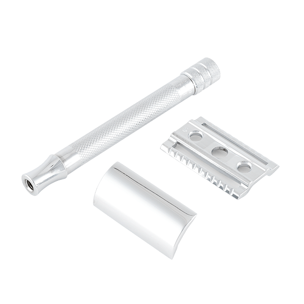 Rasoir de sûreté 23C| poignée longue | chromé