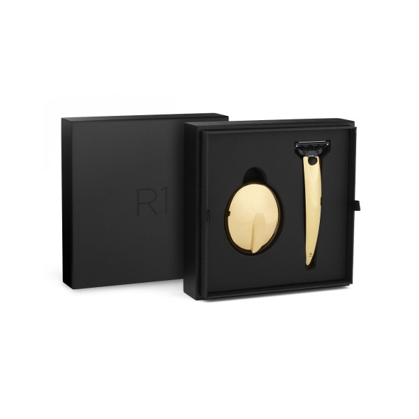R1 Gold 24 ct set cadeau | rasoir & étui