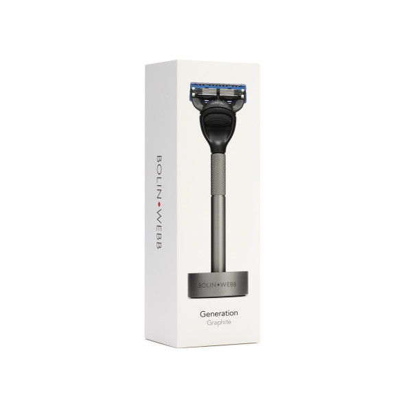 Generation Razor-Set Graphite | Set avec rasoir et stand
