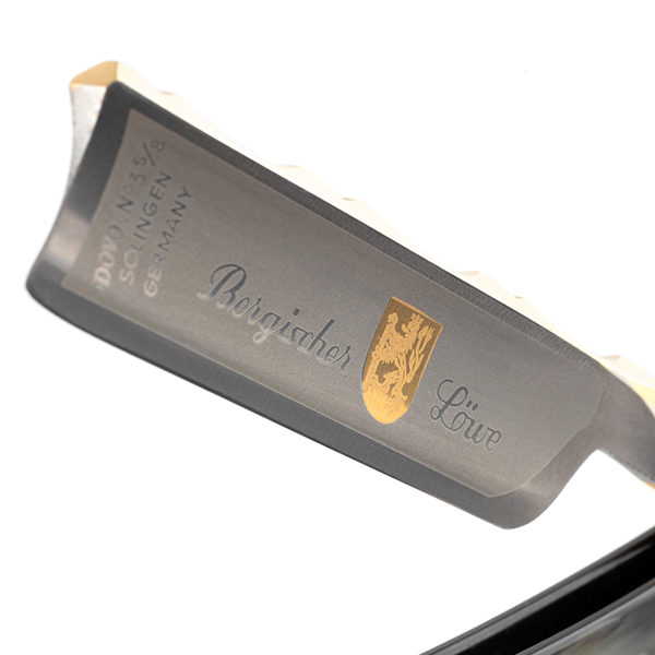 Rasoirs droits 5/8" carbon | Berigscher Löwe Corne de buffle
