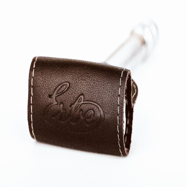 Protège-lame pour rasoir humide cuir marron