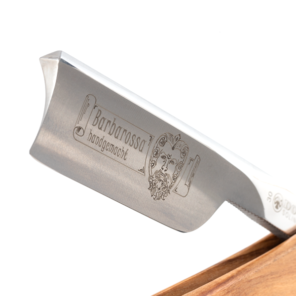 Rasoirs droits 5/8" carbon | Barbarossa Bois d'olivier