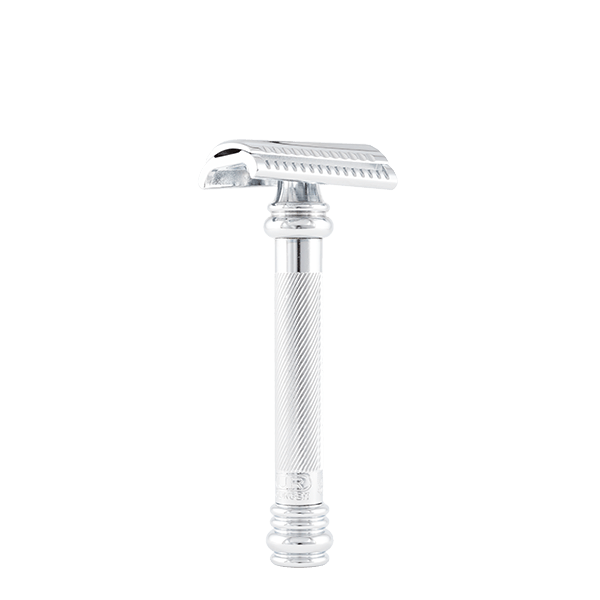 Rasoir de sûreté 39C BARBER POLE | poignée longue | chromé