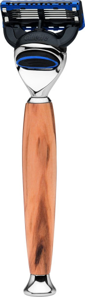 Rasoir | Gillette® Fusion™| Bois de d'olivier "Serie Premium Design MILANO"