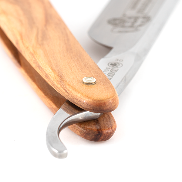 Rasoirs droits 5/8" carbon | Barbarossa Bois d'olivier