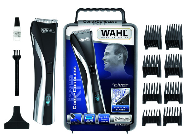 Wahl tondeuse hybride à cristaux liquides (ACL) / tondeuse à cheveux et à barbe Accu- Hybrid Clipper