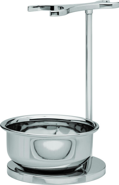 Support pour set de rasage avec porte-savon, brillant, série "Erbe Premium Design Paris".