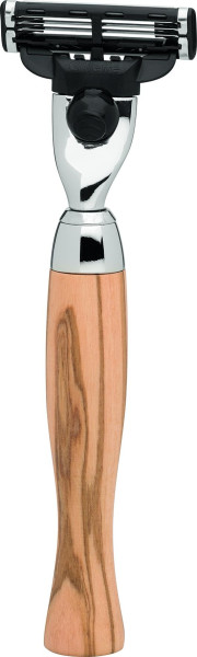 Rasoir | Gillette® Mach3® | bois d'olivier Série "Premium Design VIENNA".