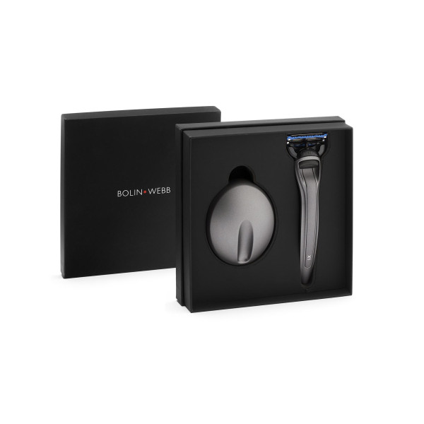 Bolin Webb X1 Matte Graphite | Set avec rasoir et stand