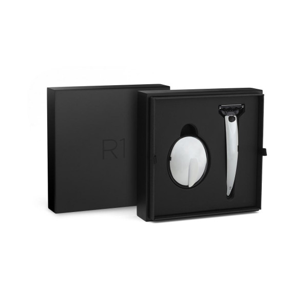 R1 Chrome Set cadeau rasoir avec porte rasoir